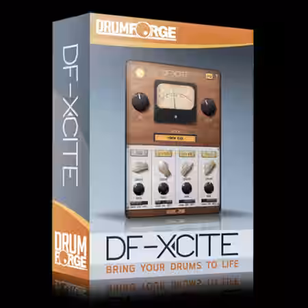 Drumforge DF-XCITE v1.0.0 [WiN, MacOSX] - Sample Pack Artwork