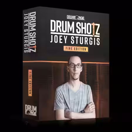 Drumforge DrumShotz Joey Sturgis Fire Edition [WAV] - Sample Pack Artwork