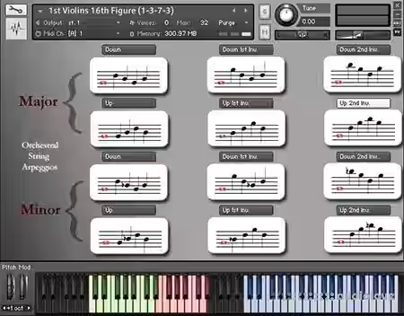 Dynamic Sound Sampling Orchestral String Arpeggios [KONTAKT] - Sample Pack Artwork