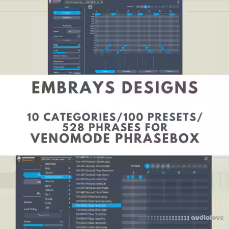 Embrays Designs 100 Presets for Venomode Phrasebox [Synth Presets] - Sample Pack Artwork