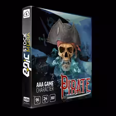 Epic Stock Media AAA Game Character Pirate [WAV] - Sample Pack Artwork