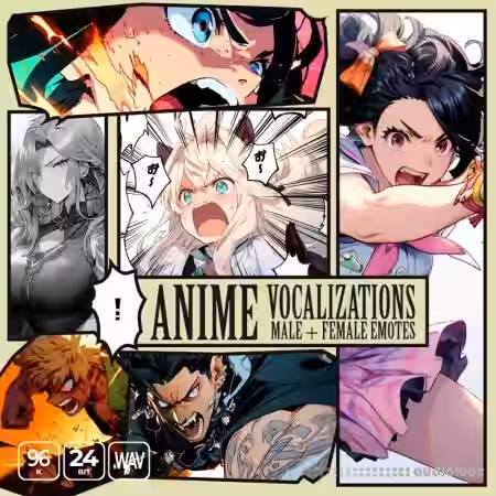 Epic Stock Media Anime Character Vocalizations [WAV] - Sample Pack Artwork