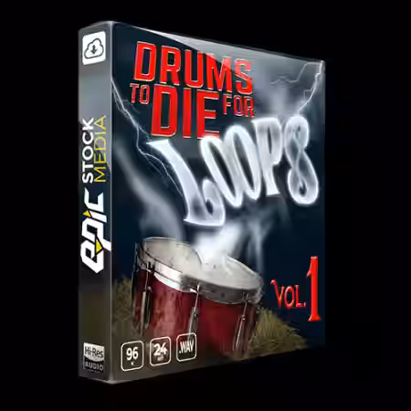 Epic Stock Media Drums To Die For Loops Vol.1 [WAV] - Sample Pack Artwork