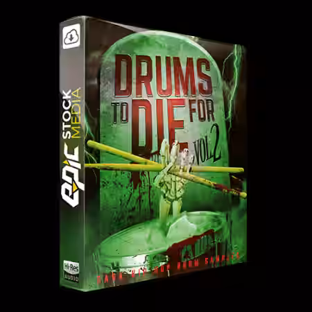 Epic Stock Media Drums To Die For Vol.2 [WAV] - Sample Pack Artwork