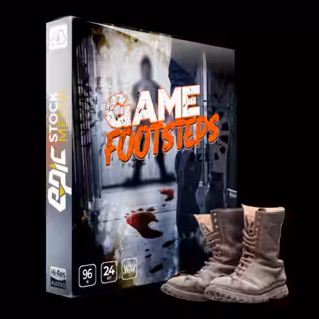 Epic Stock Media Game Footsteps [WAV] - Sample Pack Artwork