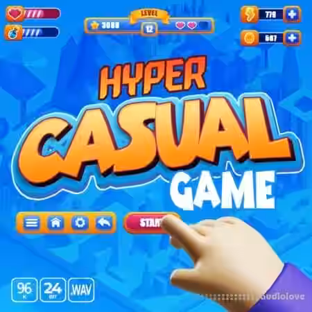 Epic Stock Media Hyper Casual Game UI [WAV] - Sample Pack Artwork
