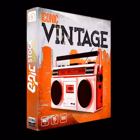 Epic Stock Media Iconic Vintage [WAV] - Sample Pack Artwork