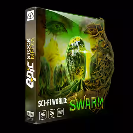 Epic Stock Media Sci-fi World Swarm Game Ambience Loop Library [WAV] - Sample Pack Artwork