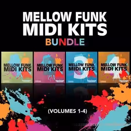 Equinox Sounds Mellow Funk MIDI Kits Bundle Vol.1-4 [MiDi] - Sample Pack Artwork