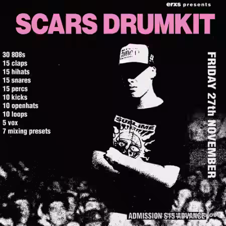 ERXS Scars (drumkit) [WAV, Synth Presets] - Sample Pack Artwork