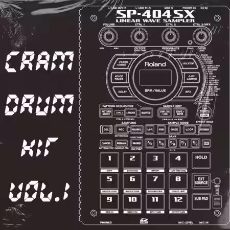 Evil Cram Drum Kit Vol.1-3 [WAV] - Sample Pack Artwork