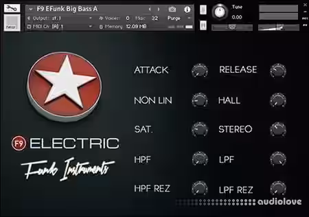 F9 Audio Electric Funk Instruments [KONTAKT, DAW Templates, EXS24, Channel strips] - Sample Pack Artwork