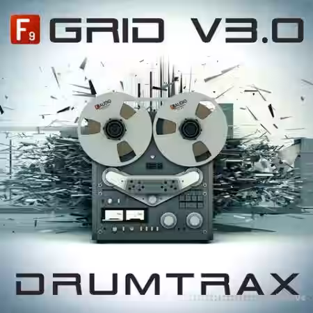F9 Audio Grid V3.0 Future Retro Drumtrax [DAW Templates] - Sample Pack Artwork