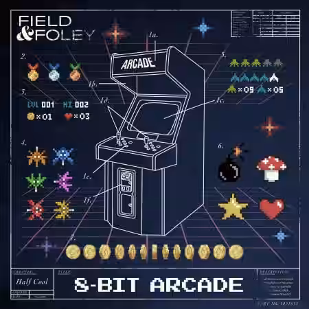 Field and Foley 8-bit Arcade [WAV] - Sample Pack Artwork