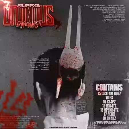 Filippxs OM1NOUS DRVMK1T [WAV, DAW Templates] - Sample Pack Artwork
