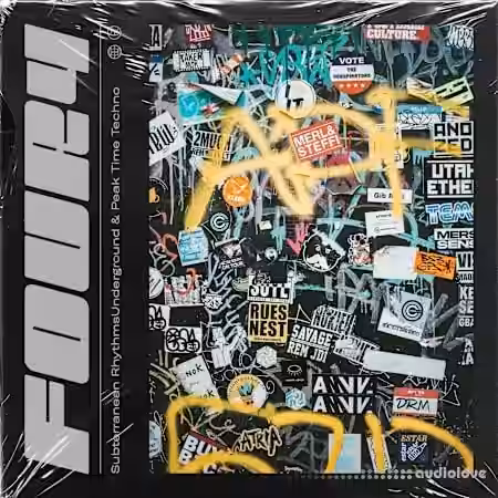 Four4 Subterranean Rhythms - Underground and Peak Time Techno [WAV] - Sample Pack Artwork