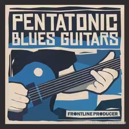 Frontline Producer Pentatonic Blues Guitars [WAV, REX] - Sample Pack Artwork
