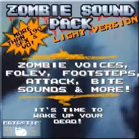 GameDev Market Zombie Sound Pack Light Version [MP3, OGG] - Sample Pack Artwork
