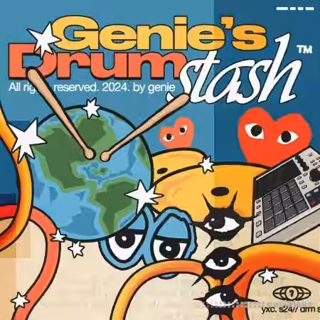 Genie's Drum Stash Drumkit [WAV, DAW Templates] - Sample Pack Artwork