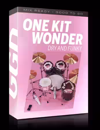 GetGood Drums One Kit Wonder Dry And Funky [KONTAKT] - Sample Pack Artwork