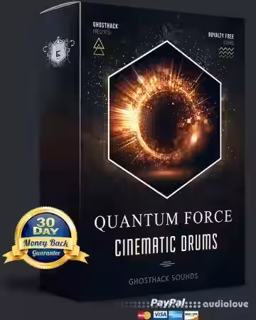 Ghosthack Sounds Quantum Force Cinematic Drums [WAV] - Sample Pack Artwork
