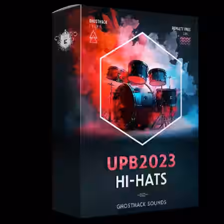 Ghosthack UPB2023 150 HiHats and Cymbals [WAV] - Sample Pack Artwork