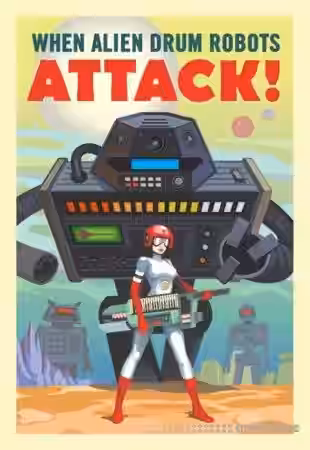 Goldbaby When Alien Drum Robots Attack [MULTiFORMAT] - Sample Pack Artwork