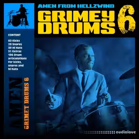 GRIMEY GEMS Grimey Drums Vol.6 [WAV] - Sample Pack Artwork