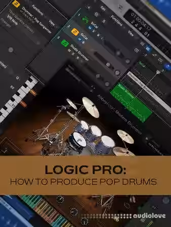 Groove3 Logic Pro How to Produce Pop Drums [TUTORiAL] - Sample Pack Artwork
