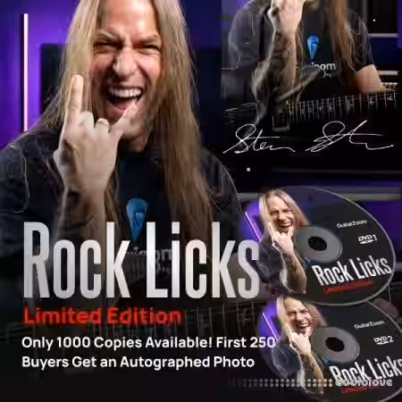 GuitarZoom Rock Licks Limited Edition with Steve Stine 2021 [TUTORiAL] - Sample Pack Artwork