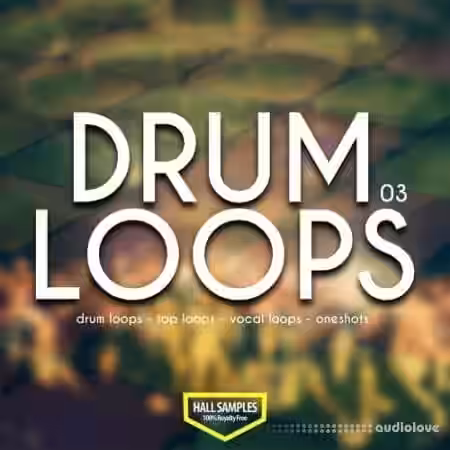 Hall Samples Drum Loops Vol.3 [WAV] - Sample Pack Artwork