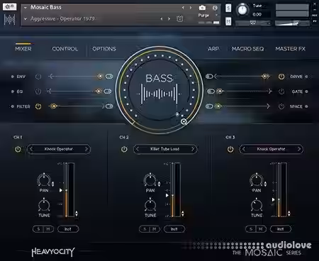 Heavyocity Mosaic Bass [KONTAKT] - Sample Pack Artwork
