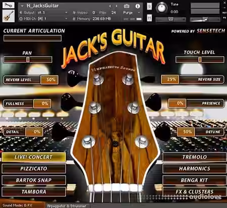 Hephaestus Sounds Jack's Concert Guitar v1.10 [KONTAKT] - Sample Pack Artwork
