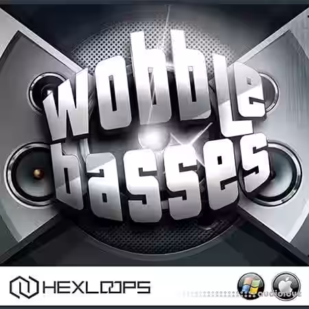 HexLoops Wobble Basses [WAV, AiFF, Synth Presets] - Sample Pack Artwork