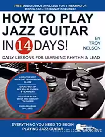 How to Play Jazz Guitar in 14 Days: Daily Lessons for Learning Rhythm & Lead - Sample Pack Artwork
