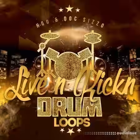 HQO LIVE N KICKN DRUM LOOPS [WAV] - Sample Pack Artwork