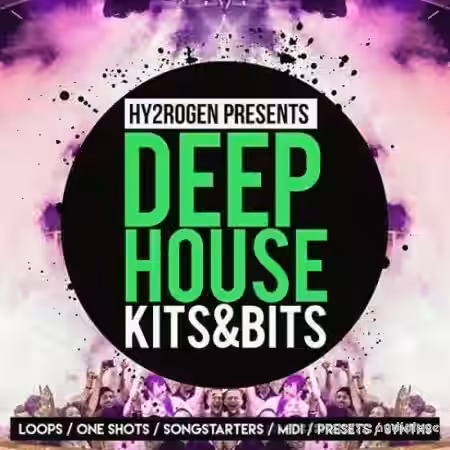 HY2ROGEN Deep House Kits and Bits [MULTiFORMAT] - Sample Pack Artwork