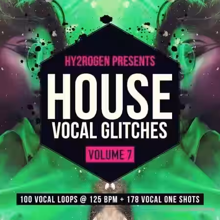 HY2ROGEN House Vocal Glitches 7 [MULTiFORMAT] - Sample Pack Artwork