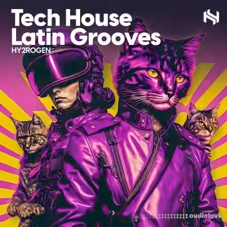 Hy2rogen Tech House Latin Grooves [WAV, MULTiFORMAT, KONTAKT, Sampler Patches] - Sample Pack Artwork