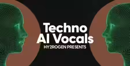 HY2ROGEN Techno AI Vocals [WAV, MiDi] - Sample Pack Artwork