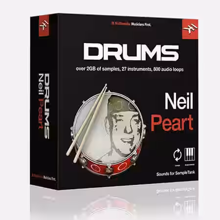 IK Multimedia Neil Peart Drums for SampleTank 3/4 [SampleTank] - Sample Pack Artwork