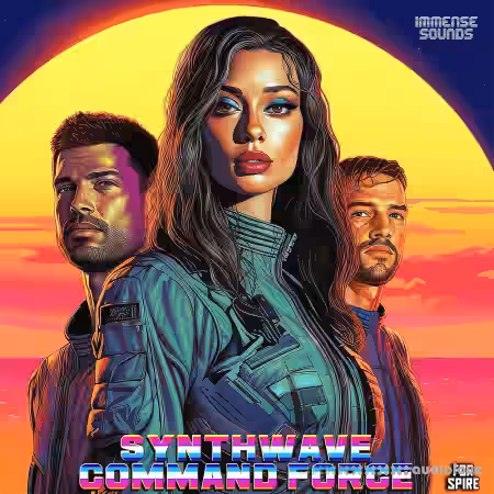 Immense Sounds Synthwave Command Force [Synth Presets] - Sample Pack Artwork