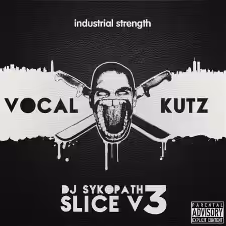 Industrial Strength Records DJ Sykopath Slice Vol.3 Vocal Kutz [WAV] - Sample Pack Artwork