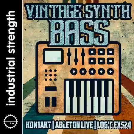 Industrial Strength Vintage Synth Bass [MULTiFORMAT] - Sample Pack Artwork