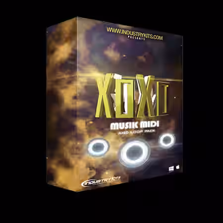 Industry Kits XoXo Musik MIDI and Loop Pack [WAV, MiDi, DAW Templates] - Sample Pack Artwork