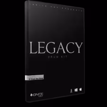 Initial Audio Legacy Drum Kit [WAV, MiDi] - Sample Pack Artwork