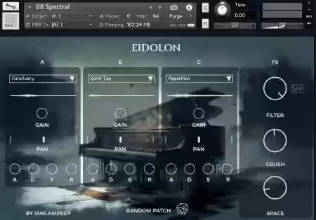 Instruments By Lamprey Eidolon Haunted Piano [KONTAKT, NEAT] - Sample Pack Artwork