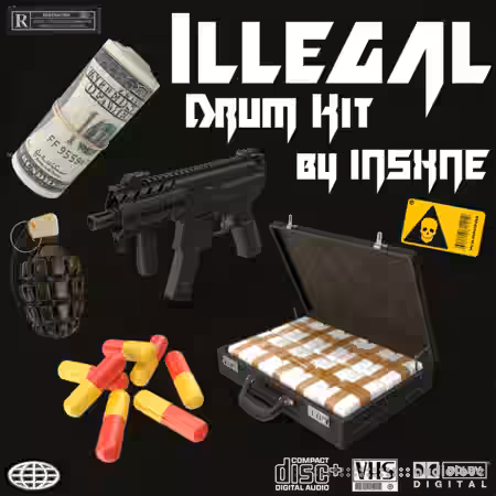 INSXNE 2021 Drill Drum Kit «ILLEGAL» [WAV, MiDi] - Sample Pack Artwork