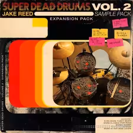 Jake Reed Super Dead Drums Vol.2 [WAV] - Sample Pack Artwork