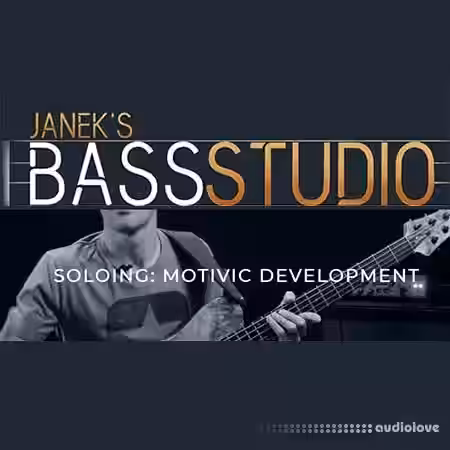 Janek Gwizdala's Bass Studio SOLOING: MOTIVIC DEVELOPMENT [TUTORiAL] - Sample Pack Artwork